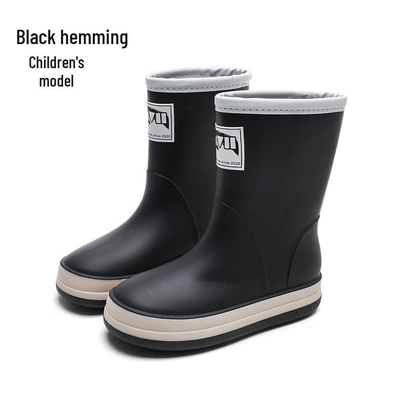 New Fashion Non-Slip Rain Boots: High-Top Waterproof Boots for Women, Men, and Children