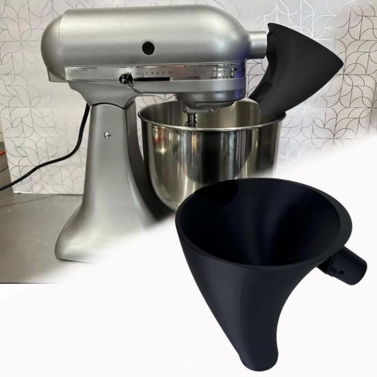 Flour Funnel Attachment for KitchenAid Stand Mixer 5qt Bowl Easy Pour Stand Mixer Funnel for Dry Liquid Ingredients Mess-Free Baking Tools