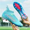 New Men Football Boots Cleats Long Spikes Outdoor Sport Soccer Shoes Adult Training Boys Non Slip Breathable Match Comfortable