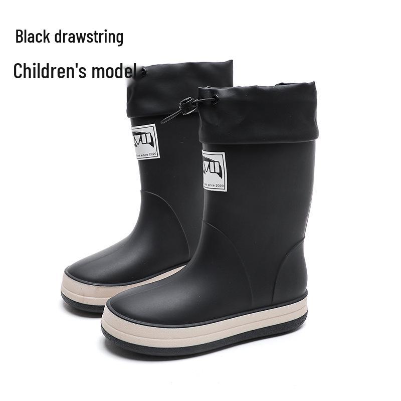 New Fashion Non-Slip Rain Boots: High-Top Waterproof Boots for Women, Men, and Children