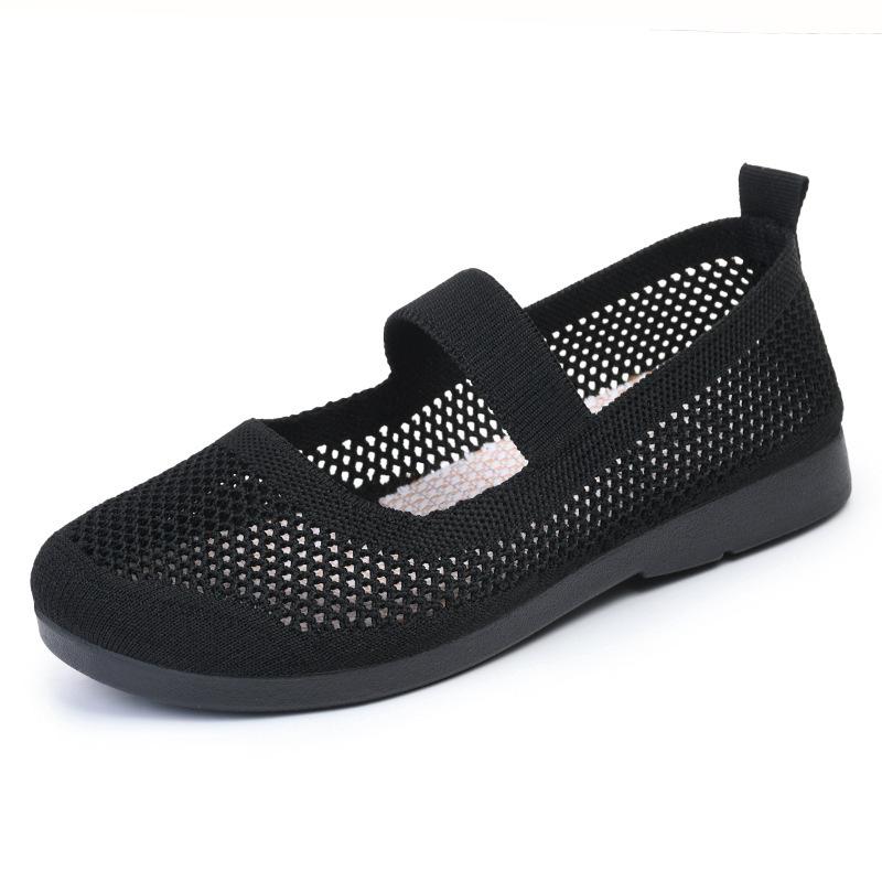 Shoes Women's Spring New Women's Flat Shoes, Casual Socks, Mesh Shoes, Soft Sole Sports Women's Shoes