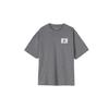 Flight Essentials Solid Logo Patch Loose Fit Crew Neck Half Sleeve T-Shirt Men Tops Carbon-Grey DZ7314-091