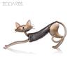 Metal Iron Art Spring Cat Modern Sculpture Christmas Gift Ornaments
