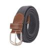 Fashion Universal Woven Thin Belt Elastic Casual Canvas Belt for Women Pants Jeans Knitted Needle Buckle Waistband Belts for Women