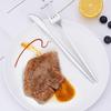 Western Restaurant Cutter Fork And Spoon Set Stainless Steel Dinnerware Set for 6 People Rust-Proof Rust-proof Dining Utensils for Family Gatherings