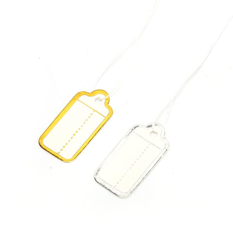 200Pcs Price Label Tags Jewelry Price Label Paper Cards Rectangular Blank Tag