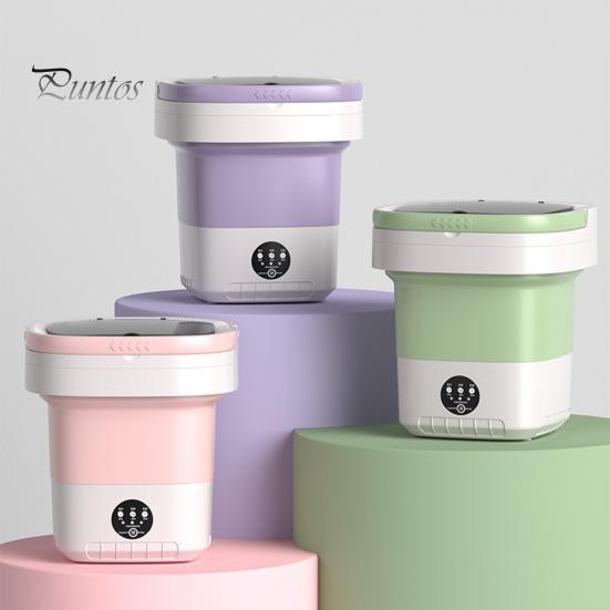 12L Large Capacity Portable Folding Washing Machine Semi-Automatic Timer Function Lightweight Compact Design Underwear Socks Washer