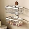 Walnut Wall Hanging Storage Basket Stainless Steel Hanging Onion Storage Box Ginger