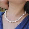 Elegant European and American Single Layer Pearl Sweater Chain Necklace for Cheongsam Accessories