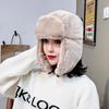 Winter Newly Added Velvet Thickened Lei Feng Hat Plush Windproof Hat for Women Outdoor Cycling Ear Protection Northeast Thermal Hat