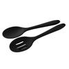 Durable Anti-rust Wear-resistant Ergonomic Handgrip Dining Silicone Non Stick Oval Spoon for Dorm Fruit Spoon