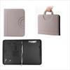 1Pc PU Leather Notepad A4 File Organizer Portfolio Folder with Calculator Business Document Bag Card Holder Padfolio