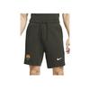 FC Barcelona Tech Fleece Logo Print Drawstring Sports Shorts Men Shorts Olive-Green DV5560-355