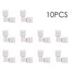 L Shape 4 Pins RGB LED Strip Connector Quick Splitter 10 Pack White