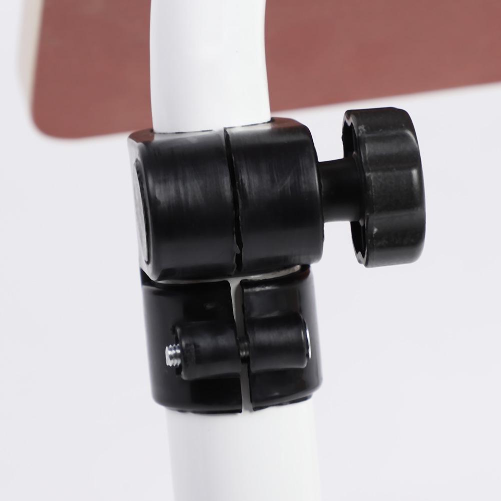 Portable Adjustable Height Laptop Computer Stand Desk Bed Side Reading Table(White Maple)