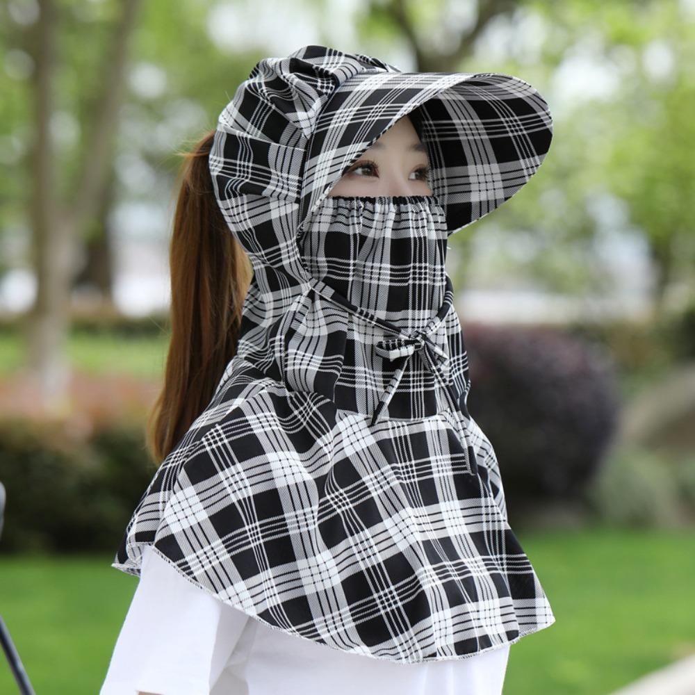 Full Face Neck Protection Sunscreen Cap Dust-proof Outdoor Sun Hat Outdoors Tea Picking Cap Summer