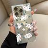 Clear Square Back Tube Case Protection For iPhone 14 Pro Max 11 15 Plus 16 ProMax 13 12 Anti-Oxygen,Plum Blossom Yearning Pattern Casing