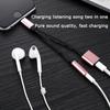 Adapter Charger Audio Cable 2 In 1 Charge To 3.5 Mm Jack Headphone Aux Converter for Apple Iphone 7 8