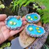 Mini Simulation Small Pool Lotus Pond Micro Landscape Ornaments Rockery Fish Tank DIY Sand Tray Potted Landscaping Decoration