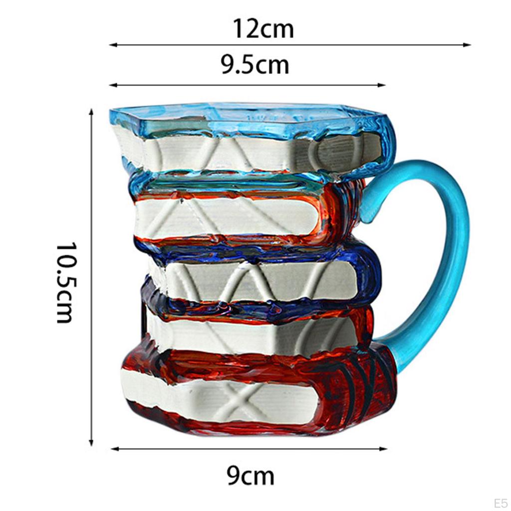 Books Stack Coffee Cup Accessories Colorful Reading Bookish Items Supplies for Book Lovers Writer