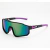 Outdoor Sports Cycling Sunglasses with Full Frame Integrated Lenses and Colorful Coated Sunglasses