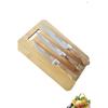 3-Piece Knife Set Laz Reis Sürmene Fruit + Vegetable + Bread Knife and Cutting Board