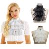 Victorian Renaissance Detachable Ruffled Lace Neck Collar Fake Collar Stage Party Steampunk Costume Accessory