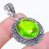 Peridot Gemstone 925 Sterling Silver Jewelry Pendant 1.85"
