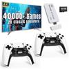 Wireless Retro Game Console with 40,000 Built-in Classic Games, 4K HDMI TV Output, 2.4G Wireless Controller, 64G Nostalgic Game Stick 2025