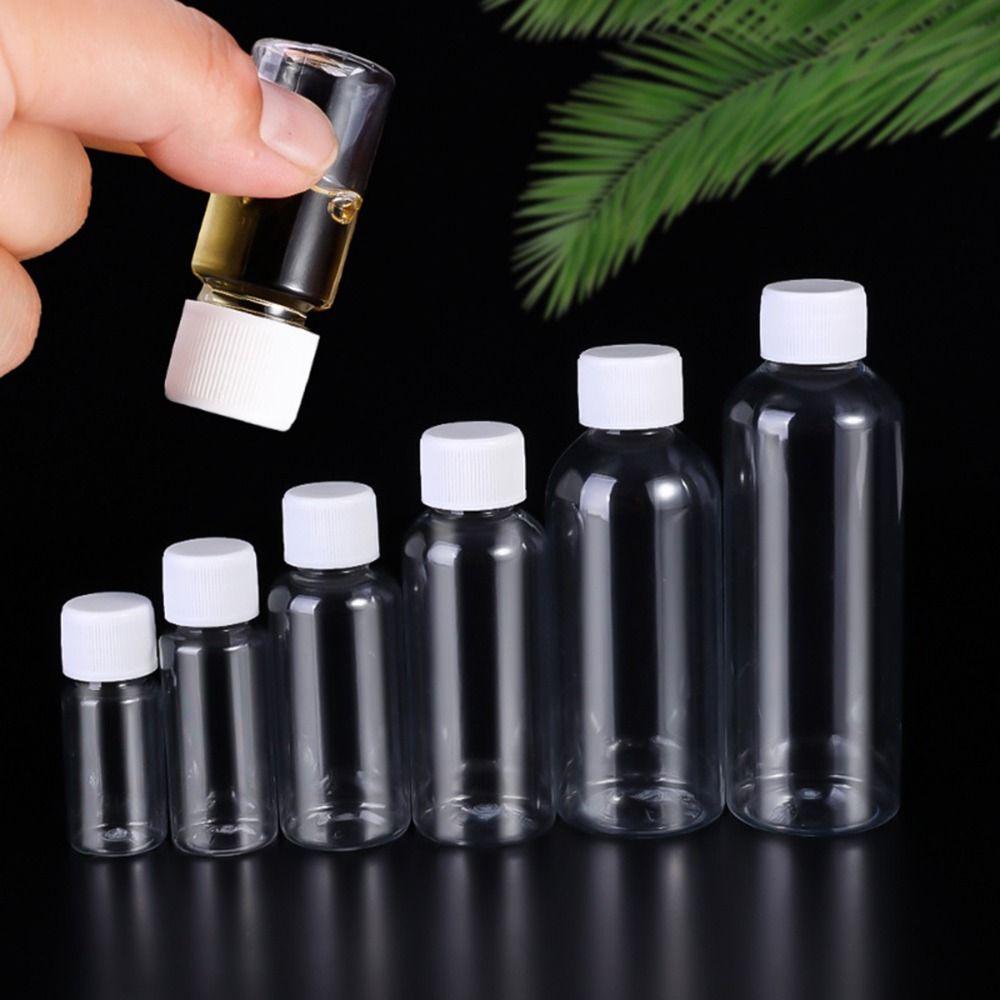 10Pcs Plastic PET Cosmetics Containers Travel Bottle Lotion Container Shampoo Liquid Powder