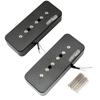 Wilkinson M Series Alnico 5 P90 Soapbar Pickup Set for Les Electric Black of Single-Coil Paul/SG Guitars, (Set 2)