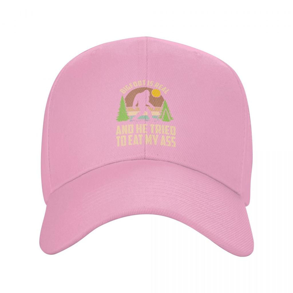 Classic Bigfoot Is Real And He Tried To Eat My Ass Baseball Cap Unisex Women Custom Adjustable Unisex Dad Hat Hip Hop Snapback Caps