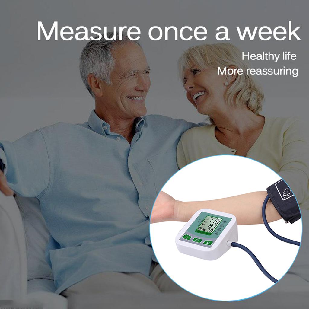 USB Digital Arm Automatic Blood Pressure Monitor & Household Arm Band Type English Voice