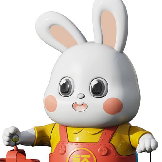 Electric Dancing Rabbit Toy with LED Light Music Toddlers Easter Bunny Walking Toy Boys