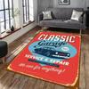 Retro Motorcycle Car Carpet 3D Printed Carpet Living Room Classic Retro Racing Big Carpet Home Decor Bedroom Anti-Slip Floor Mat