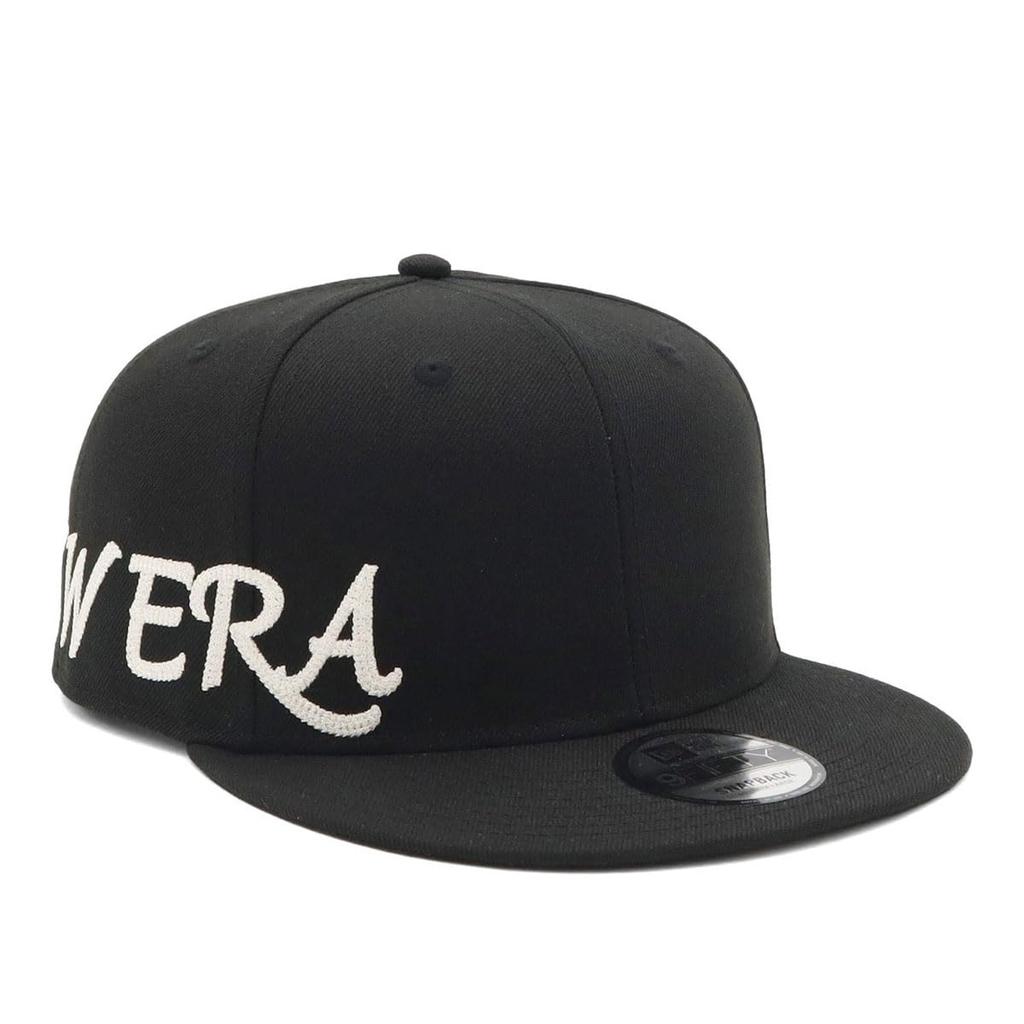 [New Era] Cap 9FIFTY Chain Stitch Black ML 950 NEW WORDMARK CHAIN BLK CHR