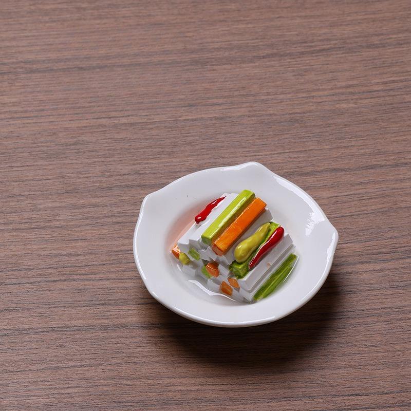 Simulated Food Refrigerator Sticker Chinese Food Toy Magnetic Sticker Refrigerator Decoration 3Resin Po Wall Magnetic Suction