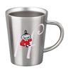 Moomin Stainless Steel Retains Diameter 9 X Initial Birthday Miscellaneous Made In Mug, Heat-resistant, Heat, Double-walled, 360ml, Approx. 11cm, "H",