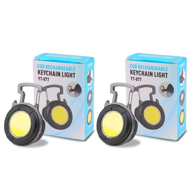 Multifunctional Portable COB Mini Keychain Light Type-c Charging Work Light Maintenance Light Emergency Outdoor Camping Light