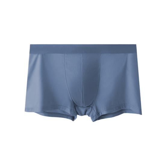 Мужское нижнее белье боксеры Эластичный дизайн со средней посадкой Однотонные шорты брифы U-выпуклой формы Тонкие мягкие трусы