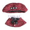 Niannyyhouse 20cm Plush Doll Clothes Set with Poncho, Hat, and Shawl (Red)