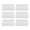 6Pcs Wall Mount Vinyl Record Shelf Clear Clear Acrylic Record CD Storage Rack Floating Wall Shelves