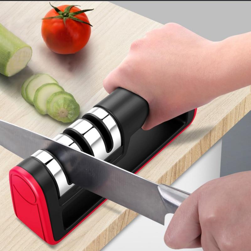 Knife Sharpener Diamond Quick Professional 3 Stages Sharpener Knife Sharpening Tools Sharpening Stone