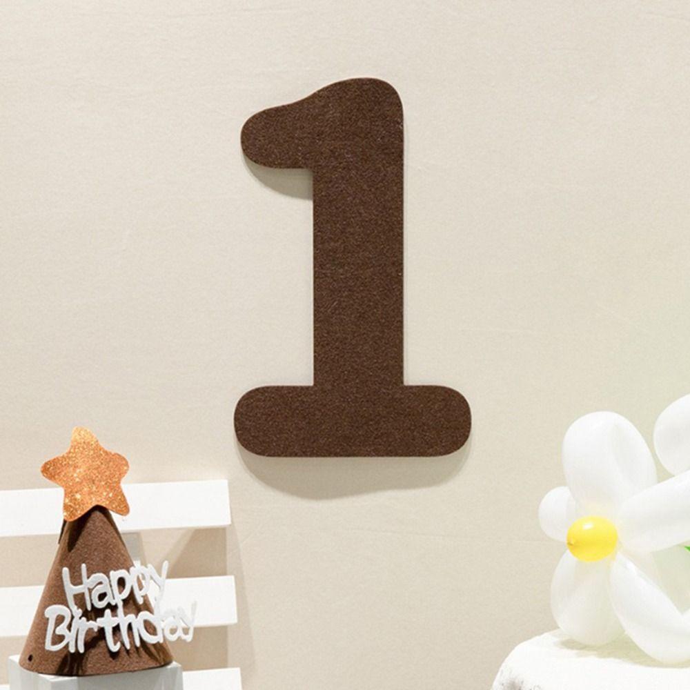 Garland Pull Flags Hanging Flag Happy Birthday Pulling Flower Felt Birthday Banner Party Decor