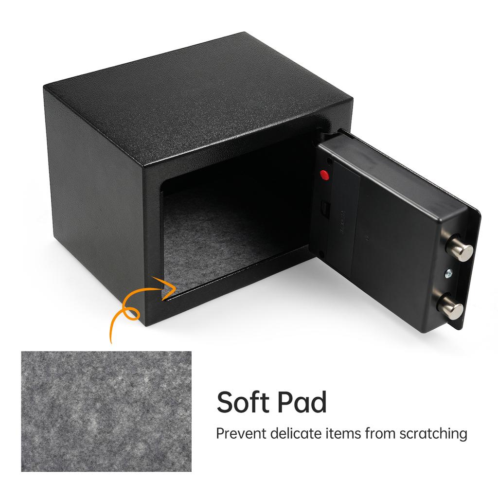 Home Safes Fireproof Waterproof Box + Document Bag with Keypad and 2pcs Spare Key Digital Home