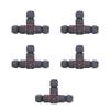 5Pcs T Type Aviation Connector 3 Pin Butt Joint IP68 Waterproof Plug Socket 16A AC250V