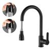 1 Pc Kitchen Faucets Hot and Cold Two-In-One Household Kitchen Pull-Out Faucet with 2 Modes Nozzle 360 Degrees Rotation Faucets