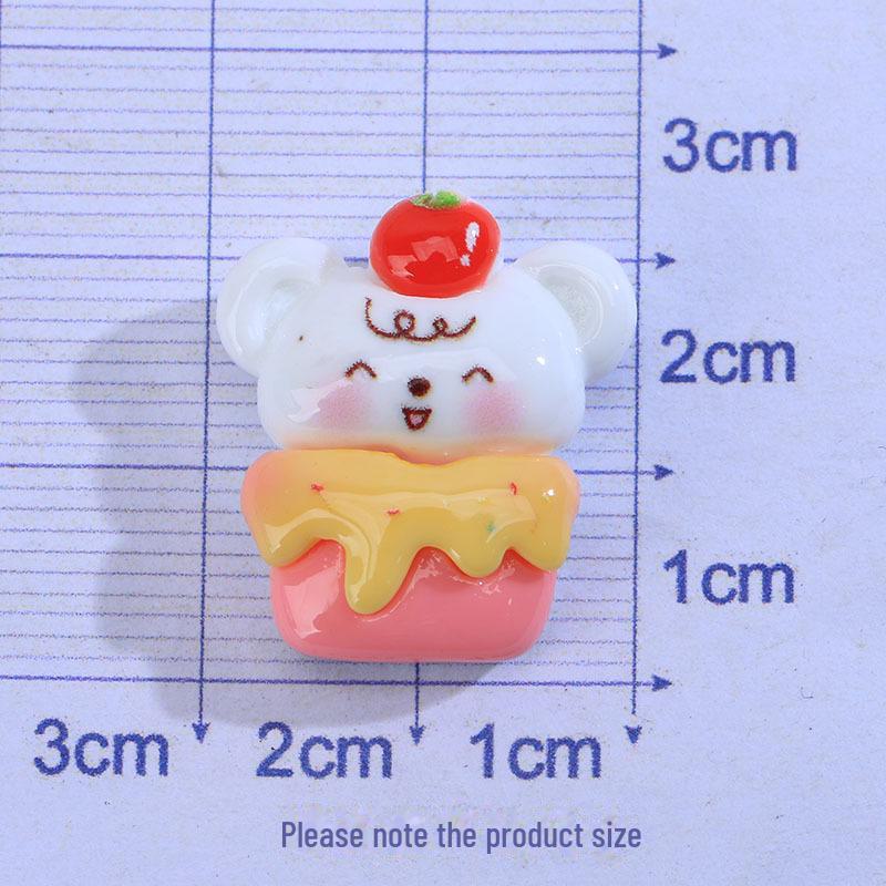 [Clearance] Shiny Kirby Resin Accessories: Rabbit, Bear, and Star Epoxy Phone Case, Hairpin, and Cream Glue