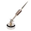 Third Hand Tweezers 360 Degree Rotation Straight Tip Cross Locking Jewelry Soldering Tweezers with