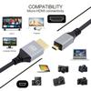Xiwai 8K Micro HDMI HDTV To 4K Hyper Flexible Slim Cord for Cameras and HDTVs 2.1 Ultra-Thin Cable, 0.5m Type-A Type-D,
